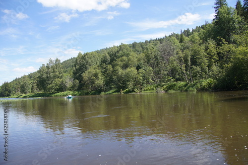 lake in forest