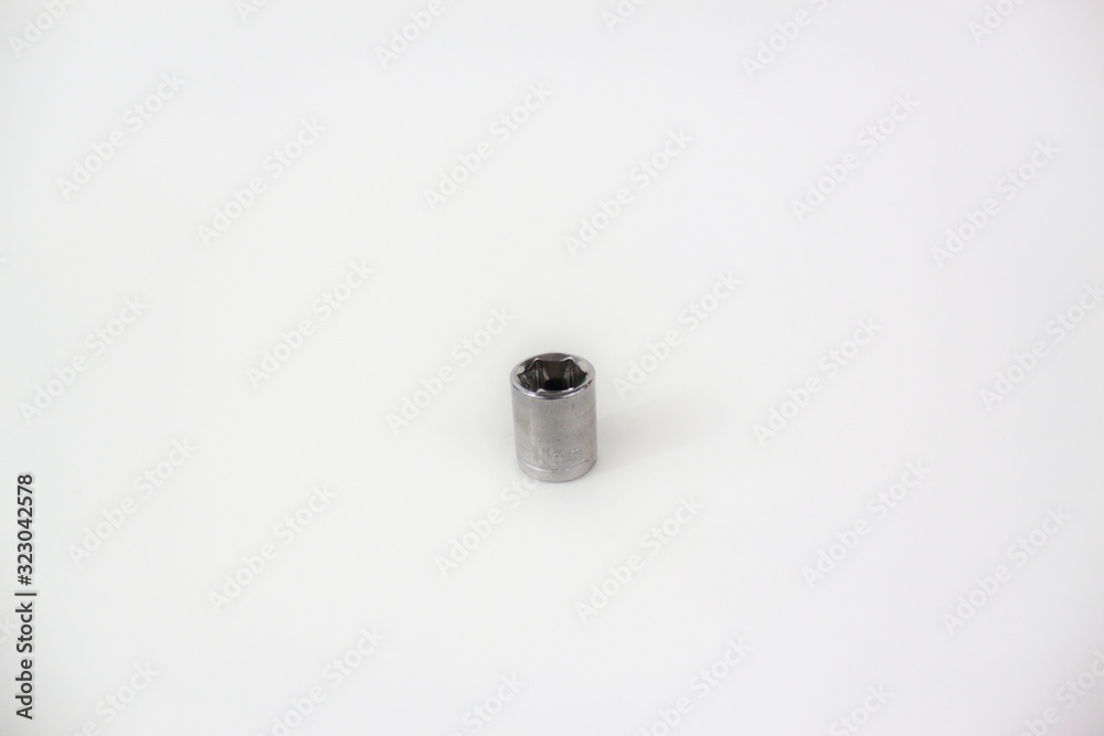 Tubular wrench head isolated on white background Tubular wrench head isolated on white background