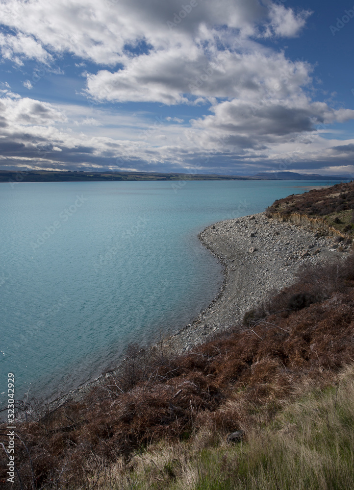 Mount Cook New Zealand Lake Pukaki Mountains snow