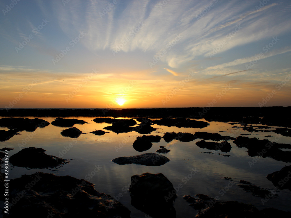 Sunset on the beach