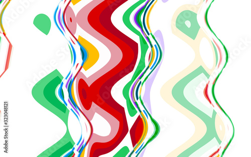 Fluid lines abstract colorful background