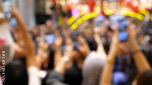 Wallpaper Mural Crowd and fans taking photos of celebrity Torontodigital.ca