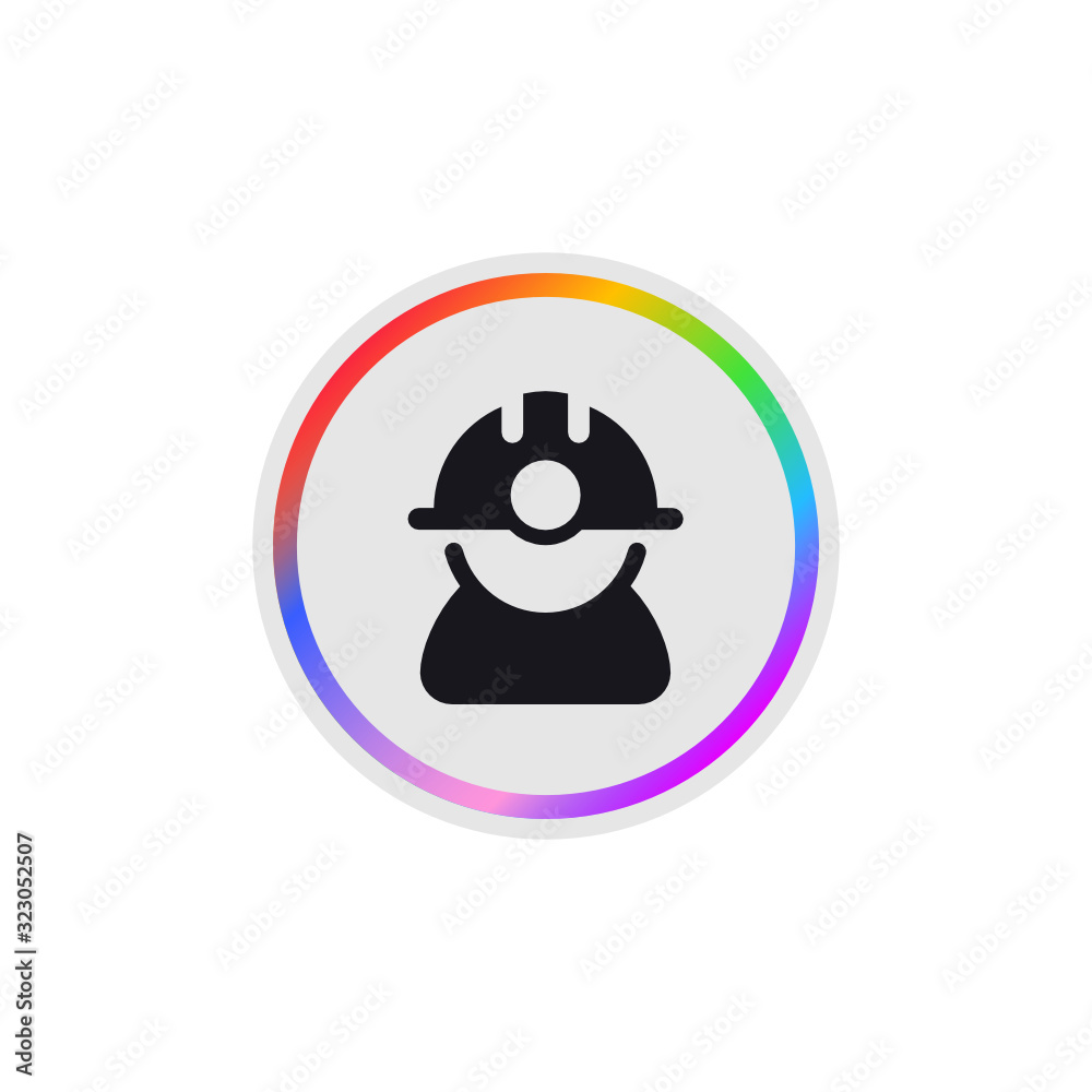 Fototapeta premium Engineer - Modern App Button