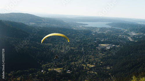 paragliding in the mountains