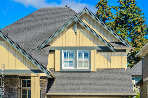 the roof of the house with nice window
