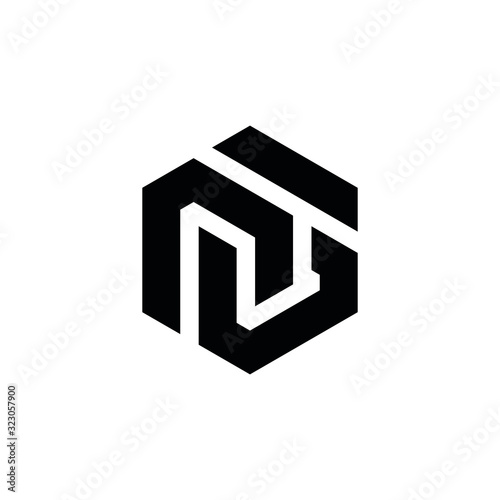 NG N G letter logo design vector