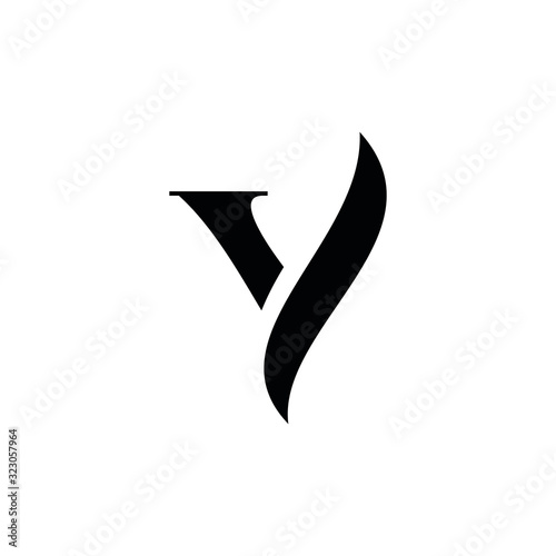  Y YY letter logo design vector