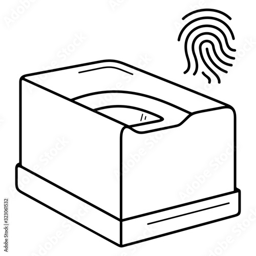 Fingerprint scanner machine