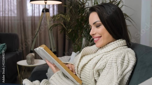 woman reading a book