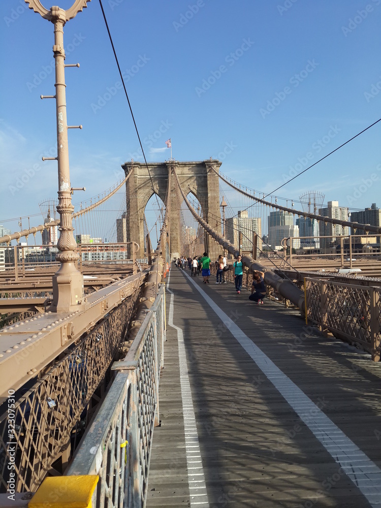Fototapeta premium Brooklyn bridge - Manhattan New York City