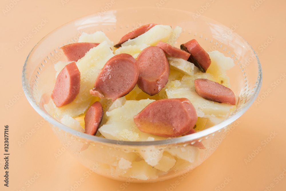 Kartoffelsalat typical salad in germany of potatoes Kartoffelsalat typical salad in germany of potatoes
