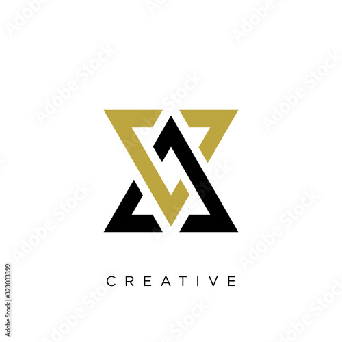 av or va logo design vector icon  photo