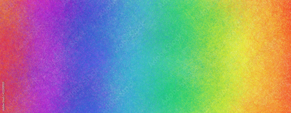 Rainbow color background in bright colorful red orange yellow green blue violet and purple colors and faint detailed textured pattern