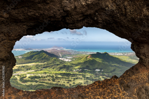 Pali Puka Lookout, Oahu Hawaii © Gary
