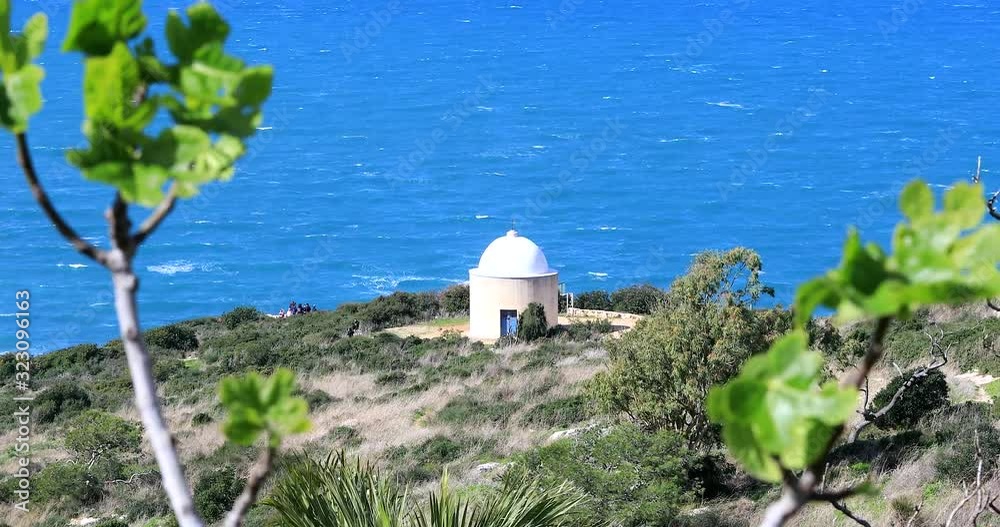 The Holy Family Chapel in Haifa, Israel. Carmelite Stella Maris monastery.