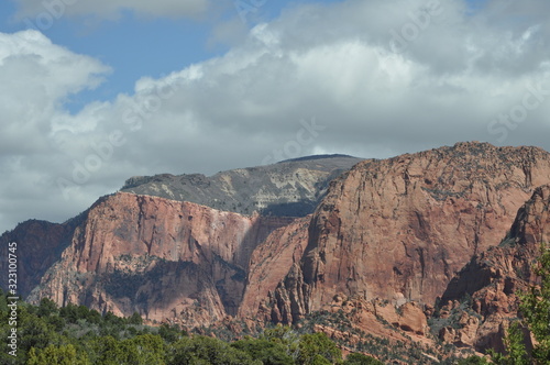 Red Rocks and Clouds in Zion National Park