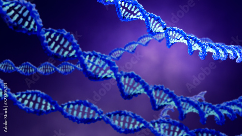 DNA, molecule that contains the genetic code of organisms © Design Cells
