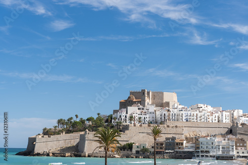 peniscola, spain. Azahar coast close to Valencia, famous spanish holiday place, Travel general imagery photo