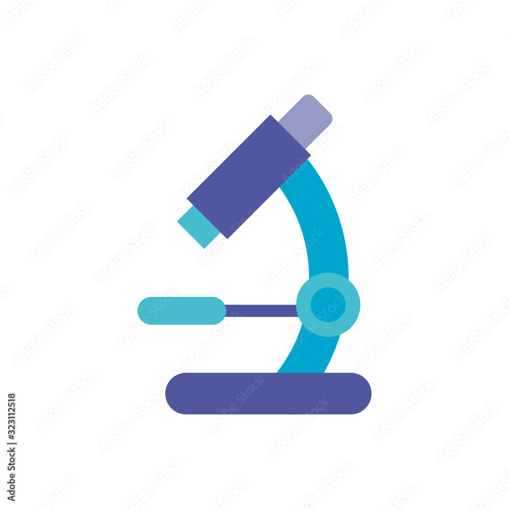 microscope, flat style icon microscope, flat style icon