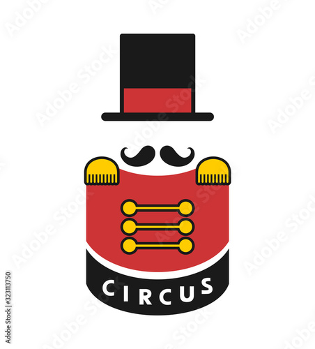 Design of circus presenter symbol