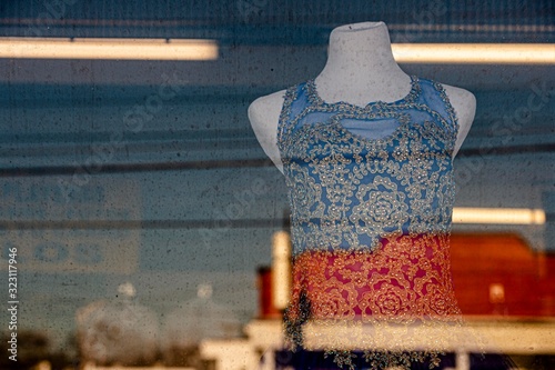 Abstract Dress In Window