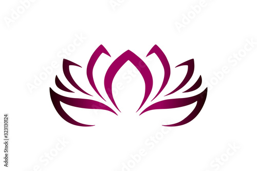 minimalist logo lotus
