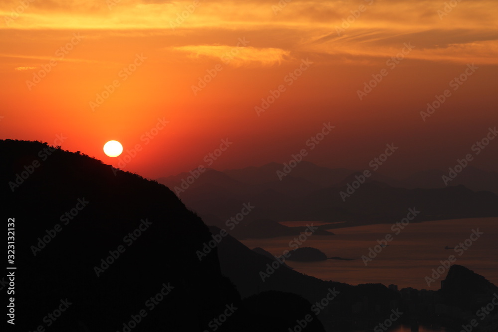 beautiful picture of a sun bathing inside red burn beautiful picture of a sun bathing inside red burn