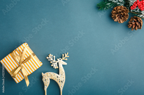 Fototapeta Naklejka Na Ścianę i Meble -  Christmas and New Year background with gifts
