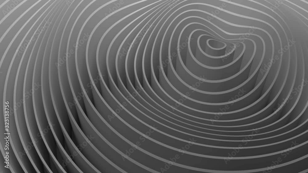 Fluctuations of abstract waves, ripples in space from planes. Wave motion of rings with an epicenter of maximum amplitude. Bright vibrant abstract background. Looped Fluctuations of abstract waves, ripples in space from planes. Wave motion of rings with an epicenter of maximum amplitude. Bright vibrant abstract background. Looped