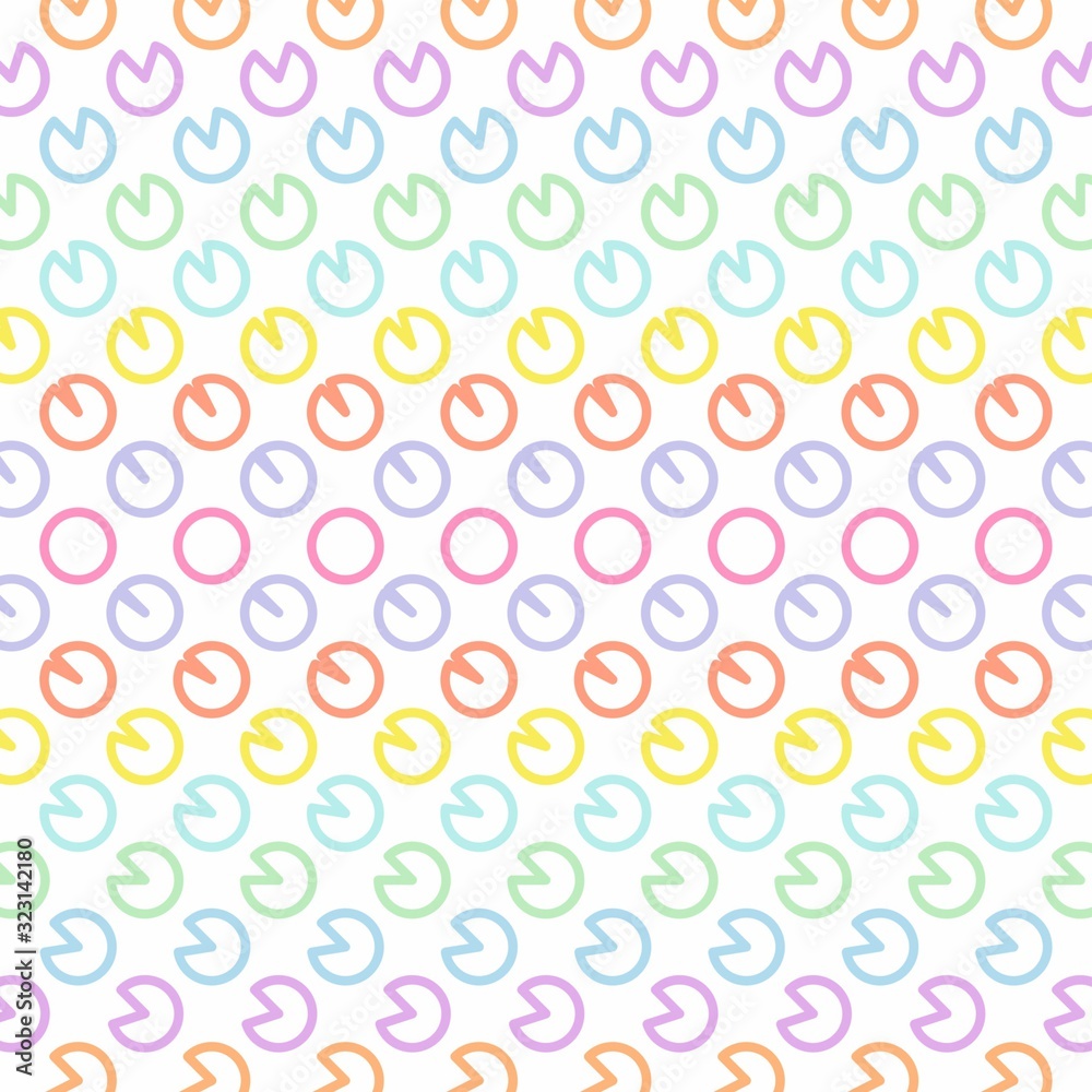 Colorful Background With Circles, Abstract, Illustrator Pattern Wallpaper