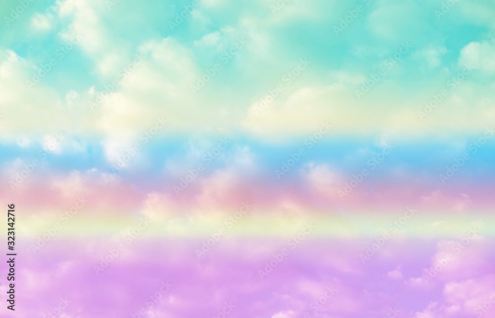 Sky and clouds, soft, pastel colors