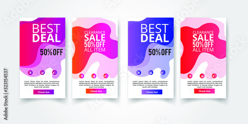 fashion  background  liquid  sale  abstract  mobile  social  business  set  graphic  vector  modern  promotion  colorful  poster  media  discount  flyer  offer  shape  shopping  design  template  elem