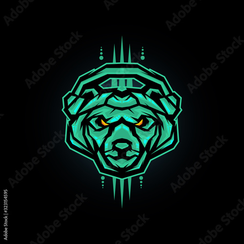 CYBER BEAR GAMER E SPORTS LOGO