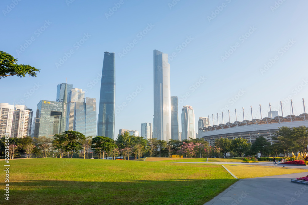 Fototapeta premium Guangzhou city skyline, China