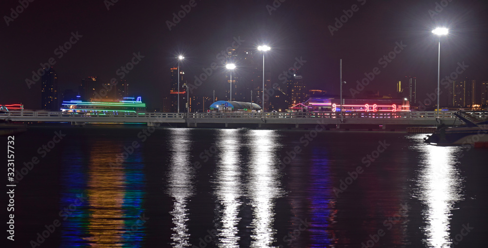  At Pattaya Pier At night and beautiful lights