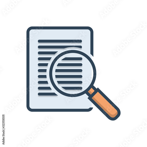 Color illustration icon for case study 