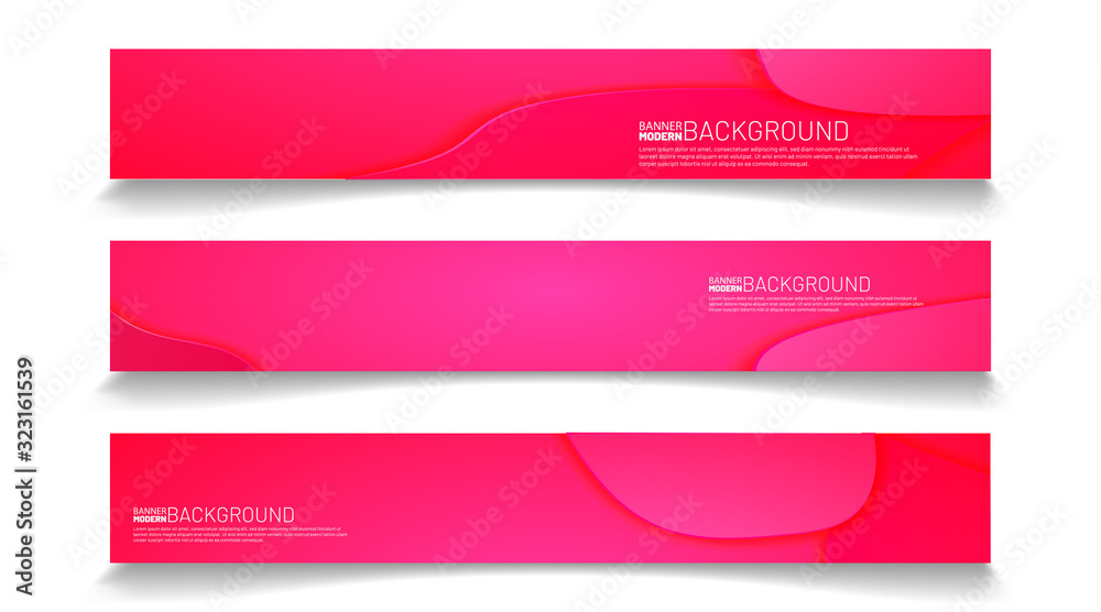 Fototapeta premium Abstract vector template web background. rectangular fluid wave design banners