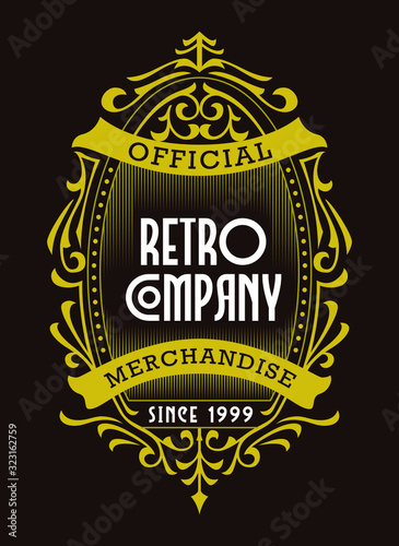 Retro Decorative Badges Classic Ornament Hipster Signage Beautiful Design Element
