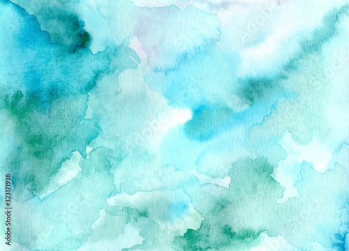 green abstract watercolor texture background