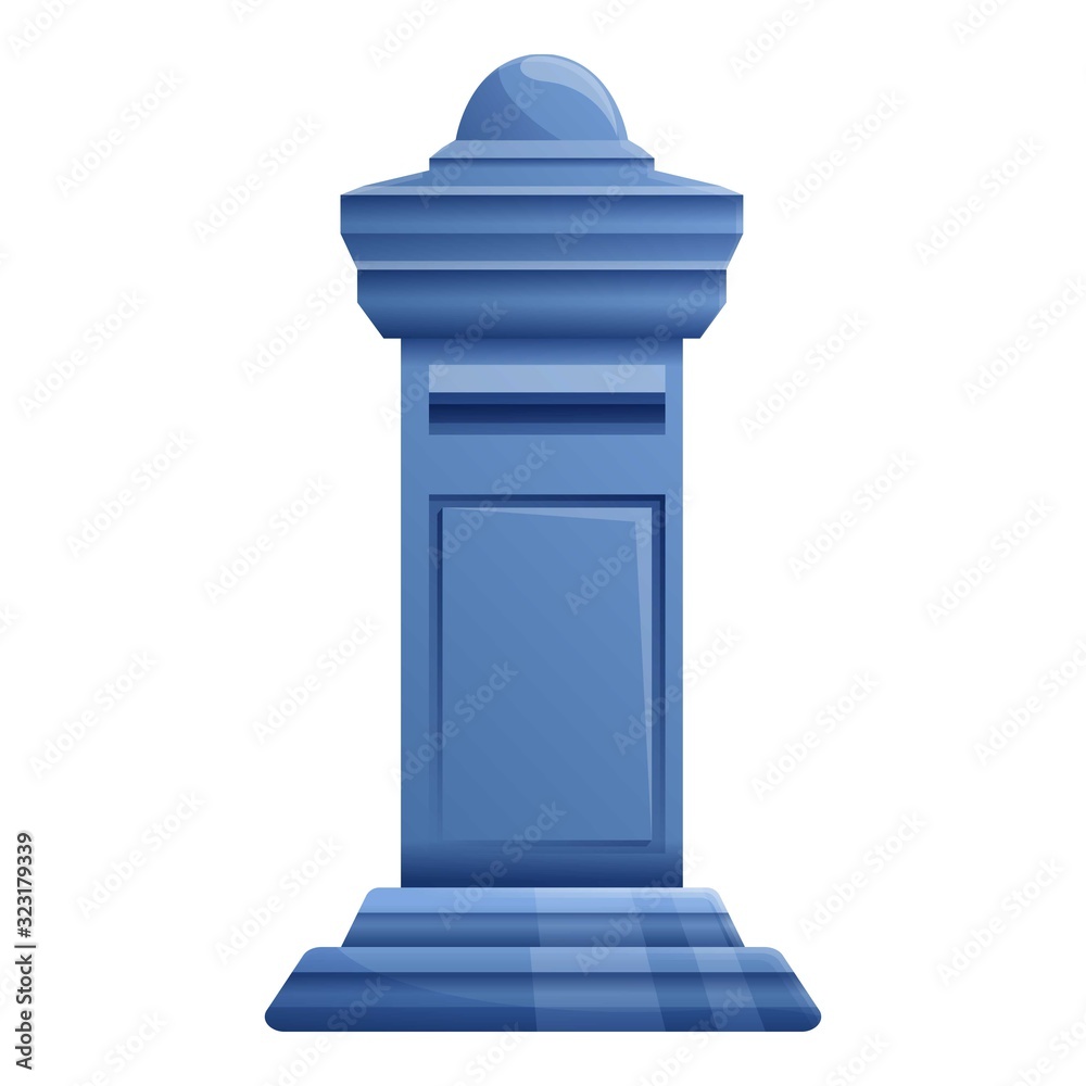 Letter mailbox icon. Cartoon of letter mailbox vector icon for web design isolated on white background Letter mailbox icon. Cartoon of letter mailbox vector icon for web design isolated on white background