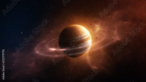 Tablou canvas Jupiter Planet In The Space