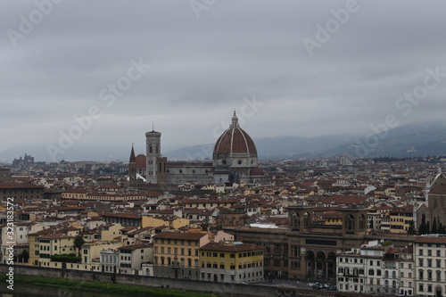 Image of View of Florence on a cloudy day