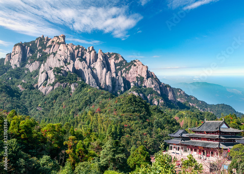The scenery of Mount Taimu in Ningde, Fujian Province, China