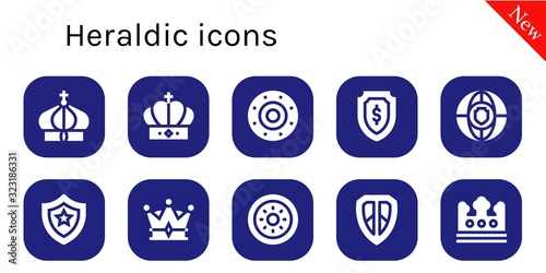 heraldic icon set