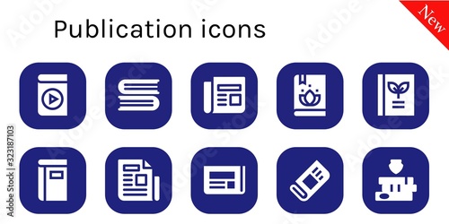publication icon set