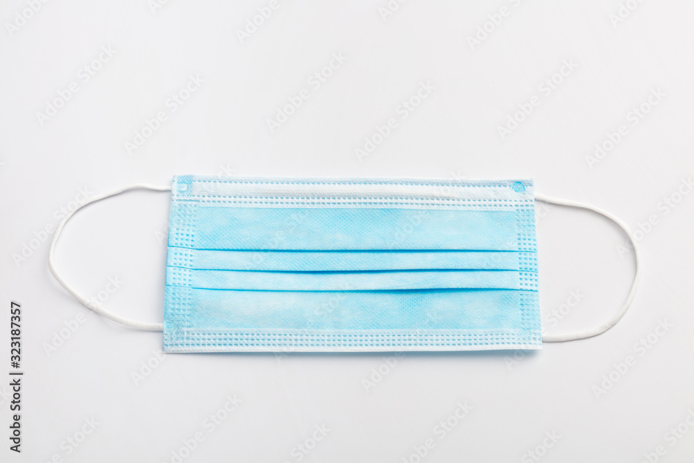 Medical mask on white background. Medical mask on white background.