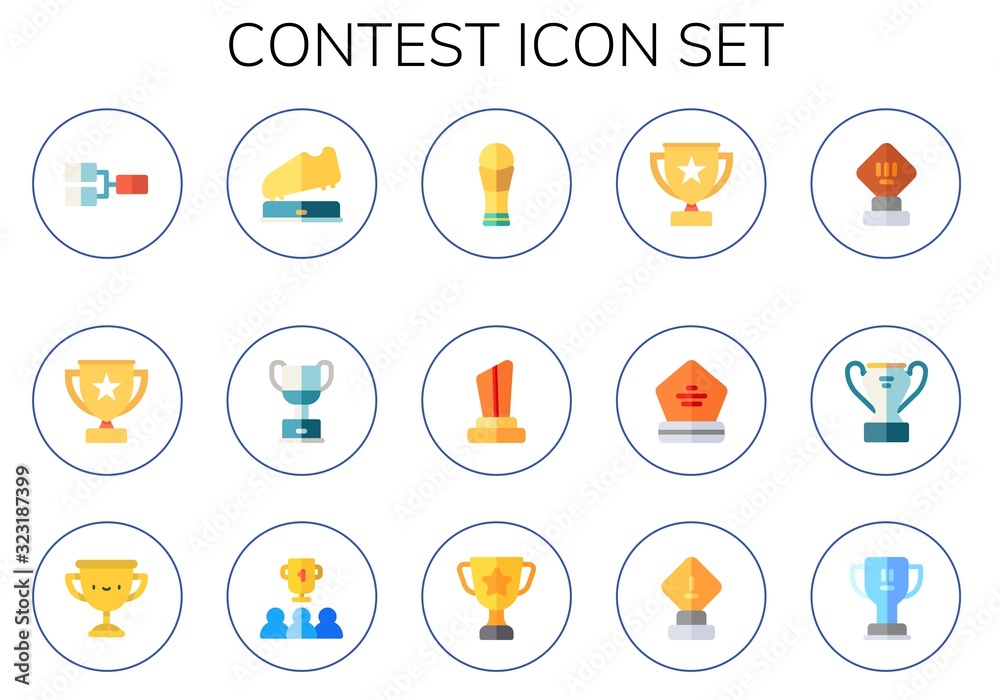 Modern Simple Set of contest Vector flat Icons Modern Simple Set of contest Vector flat Icons