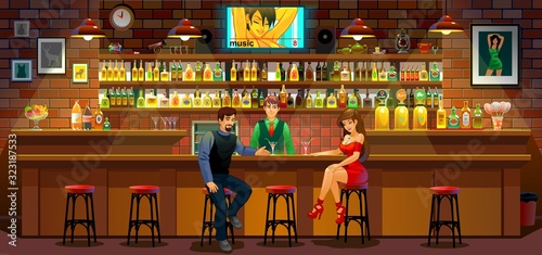 man in bar
