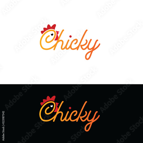 Chicken firm logo design template vector eps photo