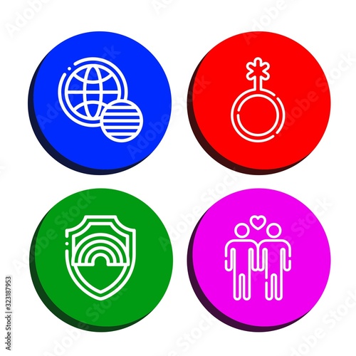 pride icon set